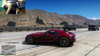 GTA 5 - Bugatti Atlantic - Logitech G29 Gameplay