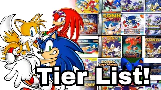 Sonic and Tails and Knuckles make a tier list!
