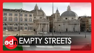 The Quiet City: Drone Captures Near Empty Streets of Rome due to Coronavirus Travel Restrictions