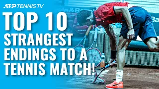 Top 10 Strangest Endings to a Tennis Match!
