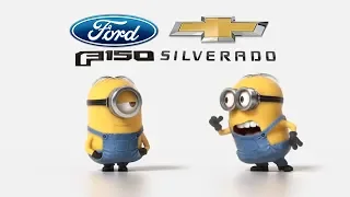Ford F150 vs Chevrolet Silverado Minions Style funny