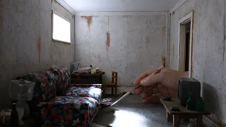 How to make a miniature abandoned flat, by hand and from scratch