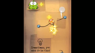 Cut the Rope Cardboard Box Level 24 Walkthrough