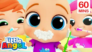 Brush Your Teeth Song | Little Angel - Kids Cartoons & Songs | Healthy Habits for kids