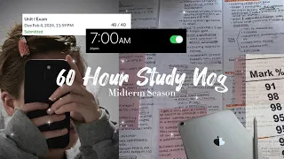 60 HR STUDY VlOG l Midterm season, exams, lots of studying & note-taking, 7am mornings/productive