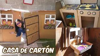 HAGO una CASITA de CARTÓN Como la que SIEMPRE QUISE HACER en mi INFANCIA