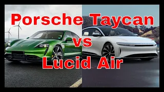 2023 Porsche Taycan Turbo S vs Lucid Air Grand Touring Performance (Side by Side Comparison)