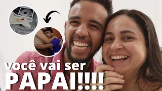 CONTANDO A GRAVIDEZ PARA O MARIDO - SURPRESA, VOCÊ VAI SER PAPAI !