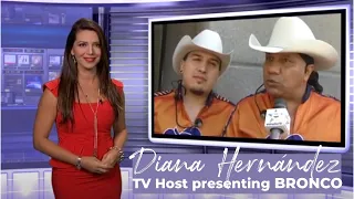 Diana Hernandez Actress, TV Host interview with Bronco presenting segment