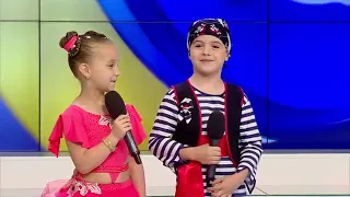 Arina Grabovscaia si Dan Balan .  Dimineata la STS.  Cei mai talentati dansatori . Samba