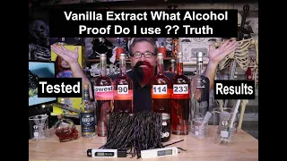 Vanilla Extract What Alcohol Proofs do I use? Real tested results.