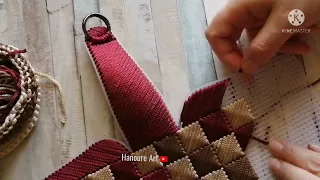 DIY PURSE BAG TUTORIAl . How to make a handmade women bag with plastic canvas #DIY #hand_made