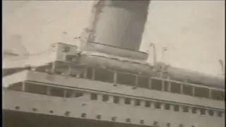 R.M.S Olympic original Video 1920