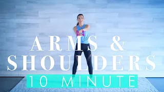 Senior and beginner Workout 10 minute ARMS & SHOULDERS with light Weights