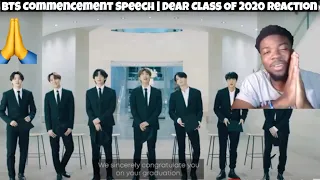 HIGH SCHOOL GRADUATE REACTS TO BTS Commencement Speech | Dear Class Of 2020