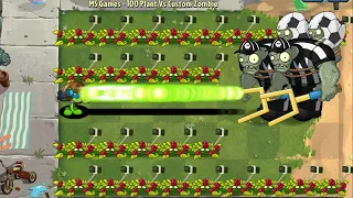 Gatling Pea & 100 Plant Max Level Vs 2 Super Lawnbowl Gargantuar Zombie 40000 HP - PvZ 2 Challenge