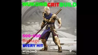 Paragon Wukong Crit Build 500-650 Damage Everyhit!!!