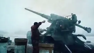 Ukrainian 203mm 2S7 Pion self-propelled heavy artillery
