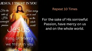 3.00pm Powerful Prayer of Divine Mercy Chaplet I 29th February 2024 @infinitepowerytchannel