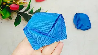 Amazing blue Ribbon Bow - It is very easy to repeat