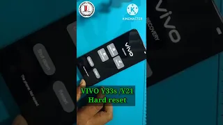 VIVO Y33s hard reset || forget pin password unlock #shorts