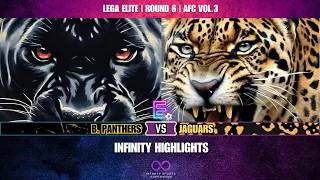 HIGHLIGHTS BLACK PHANTERS VS JAGUARS | INFINITY AFC VOL. 3 | LEGA ELITE