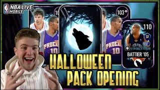 110 OVR HALLOWEEN CAMPAIGN PACK OPENING! HALLOWEEN PACKS | NBA Live Mobile 20 S4 Happy Halloween