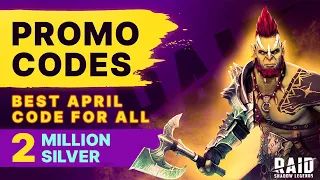 💯💰BEST April CODE for ALL & 2 Million silver💰💯 Raid Shadow Legends Promo Codes