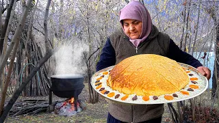 UNİQUE Shah Pilaf Recipe in the Village - Azerbaijani Cuisine