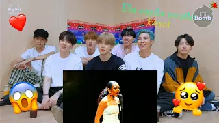 BTS reagindo a Any Gabrielly( Cover de "Never Enough")