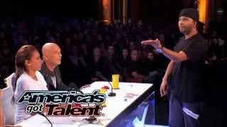 Smoothini Street Magician Makes Money Disappear - America's Got Talent 2014