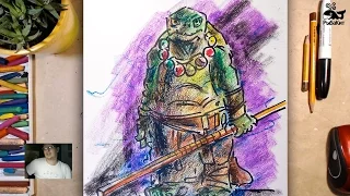 Крутой Черепашка Ниндзя / How to draw a ninja turtle. TMNT