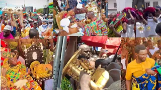 Otumfuo Display Golden stool At 25th Anniversary At Manhyia Palace