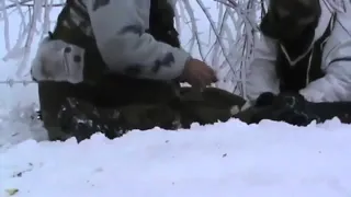 Ополченцы попали под огнонь ранило бойца ДНР 07 02 Донецк War in Ukraine