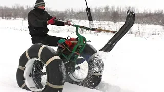 ✅Гонки самодельных снегоходов🎌 Кто мощнее и проходимей