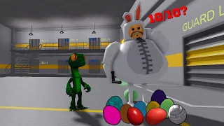 FIND ALL EGGS IN BARRY PRISON RUN EASTER HOLIDAY! #roblox #obby