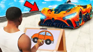 Franklin Uses Magical Painting To Make Fastest Super Car Ever In Gta V ! GTA 5 new