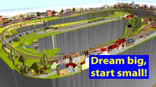 My model railroad dream layout: Construction in stages (English subtitles)