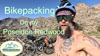 Bikepacking on the Poseidon Dropbar Redwood Adventure Gravel Bike in the Las Vegas Mountains