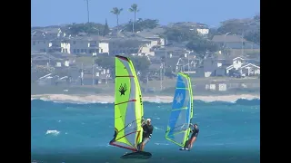 Jamey and Nancy  2021 Windsurf foiling Kailua Bay