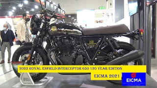 2022 Royal Enfield Interceptor 650 120 Year Edition Walkaround EICMA 2021