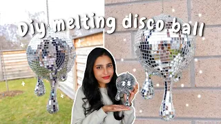 Making a Melting Disco Ball 🪩✨ Drippy Disco Ball DIY