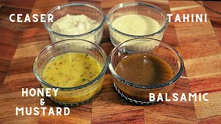 SALAD DRESSINGS - 4 TYPES