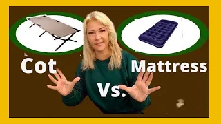 Cot vs air mattress - pros and cons [Camping 101]