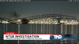 Baltimore Bridge Collapse: NTSB says hazardous materials among cargo on ship; discuss black box