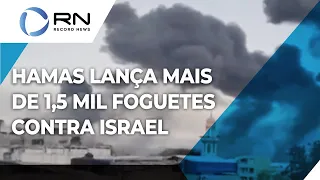 Hamas lança mais de 1,5 mil foguetes contra Israel