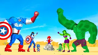 Evolution Of HULK Family Vs Evolution Of CAPTAIN AMERICA Family : Who Is The King Of Super Heroes?