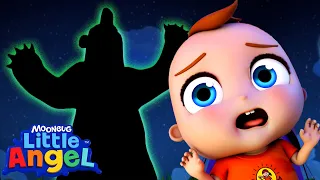 Mommy, I'm Scared of Animals in the Dark! | Little Angel Kids Songs and Nursery Rhymes