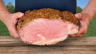How to smoke a delicious Strip Loin Roast on the BBQ with amazing Crust