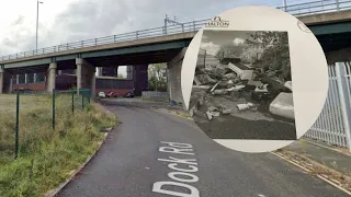 fly tipping under m6 bridge